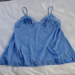 Victoria's Secret Blue Lace Detail Top